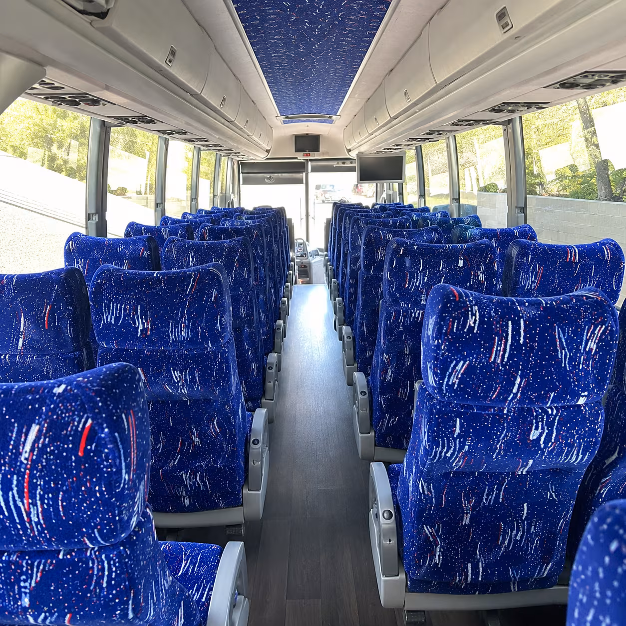 tacoma charter bus interior