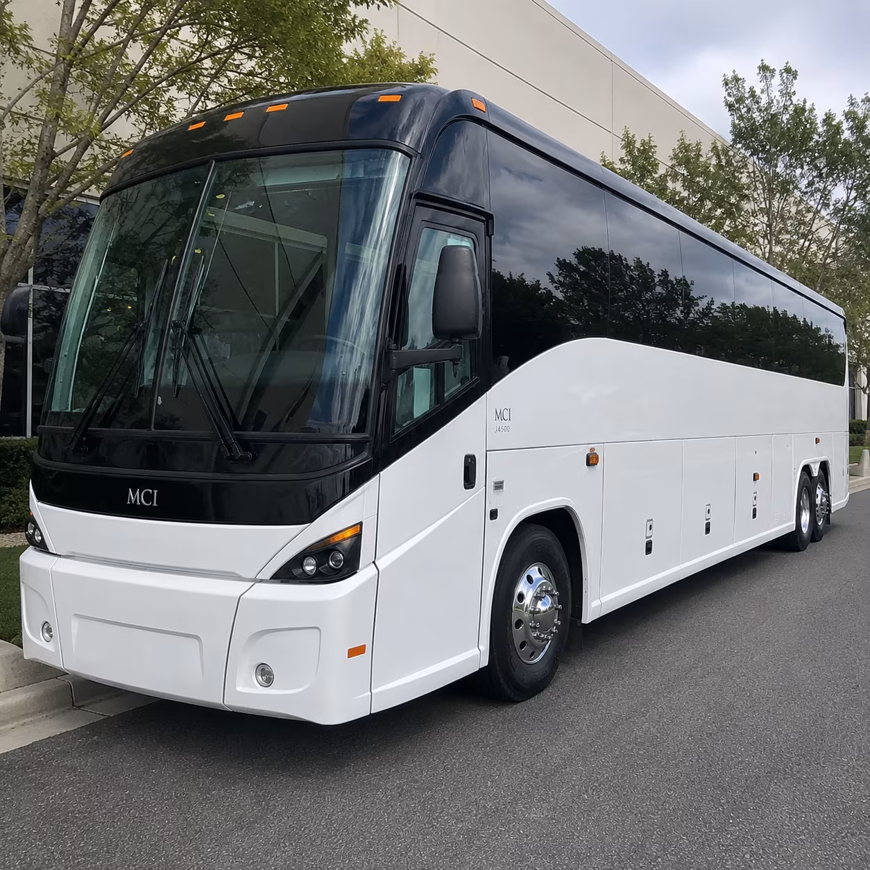 tacoma charter bus services exterior